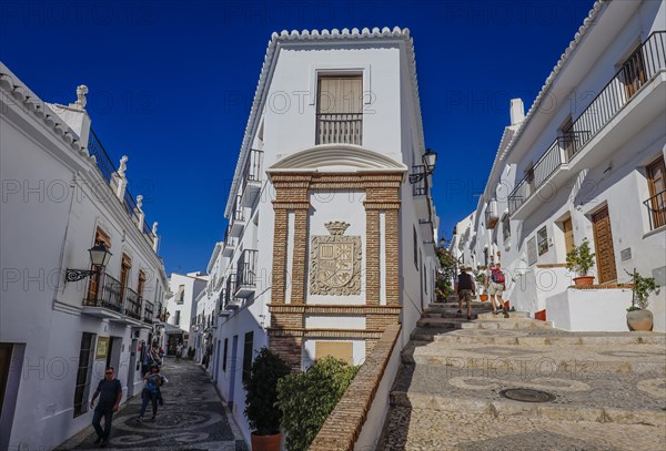 Picturesque alleys in the white mountain village of Frigiliana