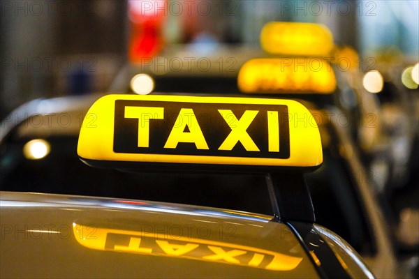 Taxi rank at Duesseldorf Airport