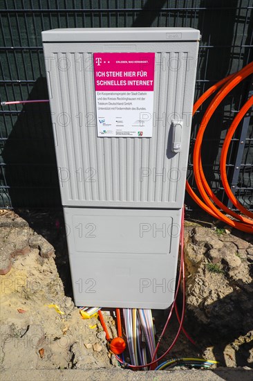 Telekom distribution box for fast Internet