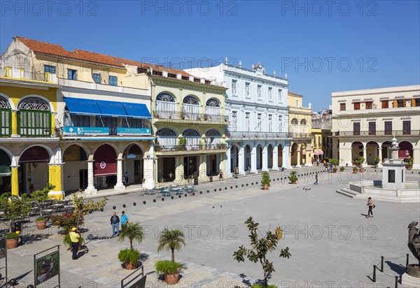 Plaza Vieja with its restored porticoed buildings