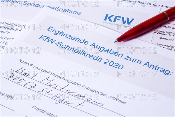 Application forms of the KfW-Foerderbank