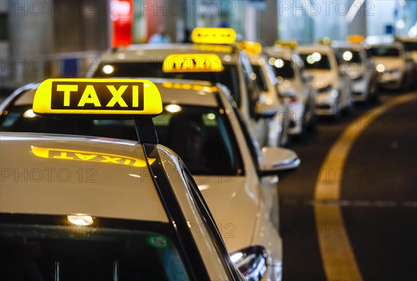 Taxi rank at Duesseldorf Airport