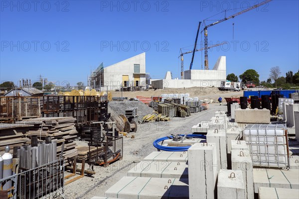 Construction site new pumping station Oberhausen