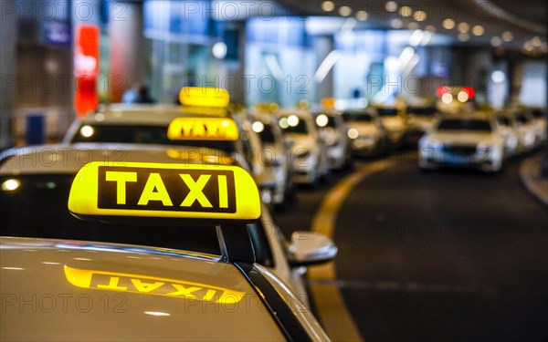 Taxi rank at Duesseldorf Airport