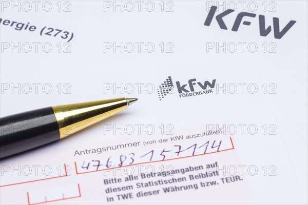 Application form of KfW-Foerderbank