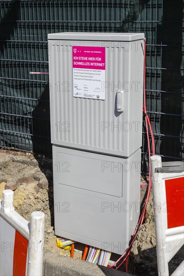 Telekom distribution box for fast Internet