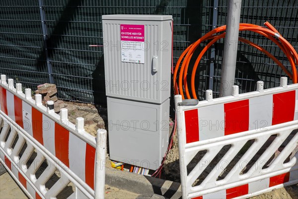 Telekom distribution box for fast Internet