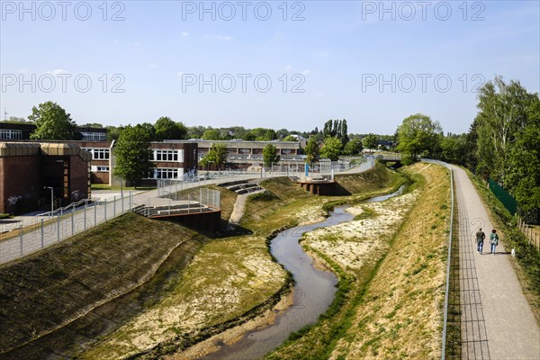 Renaturalised watercourse