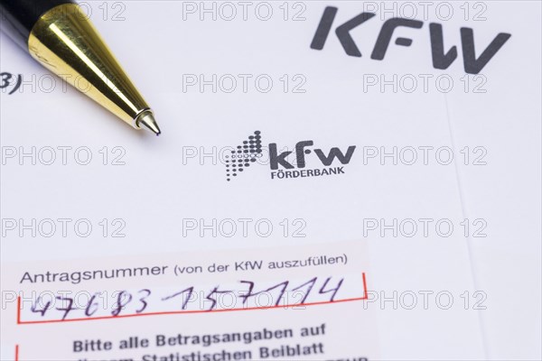 Application form of KfW-Foerderbank