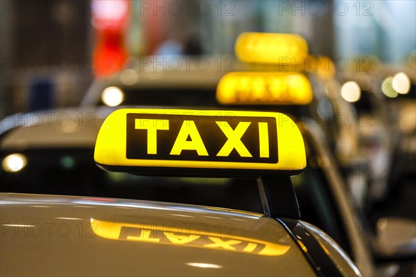 Taxi rank at Duesseldorf Airport