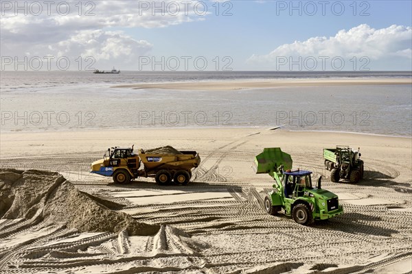 Arbeiten am Strand