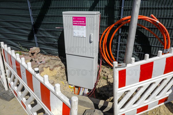 Telekom distribution box for fast Internet