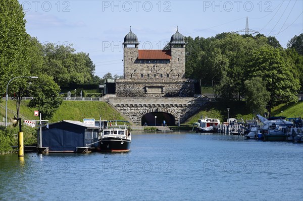 Old shaft lock Waltrop on the Dortmund-Ems Canal