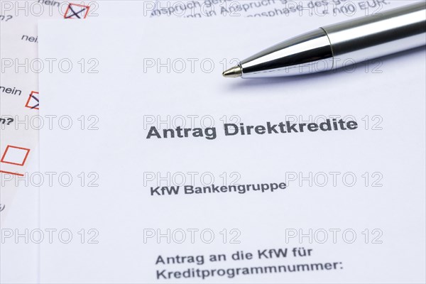 Application forms of KfW-Foerderbank