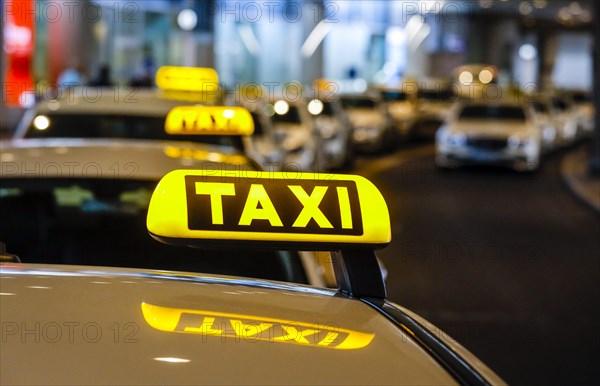 Taxi rank at Duesseldorf Airport