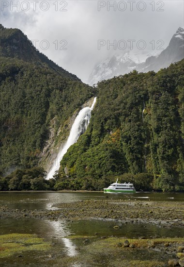 Tourist boat in the fjord