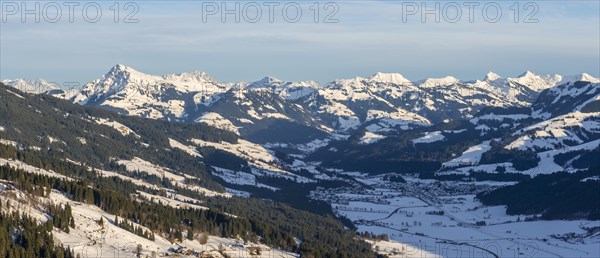 View over the Brixen Valley in winter