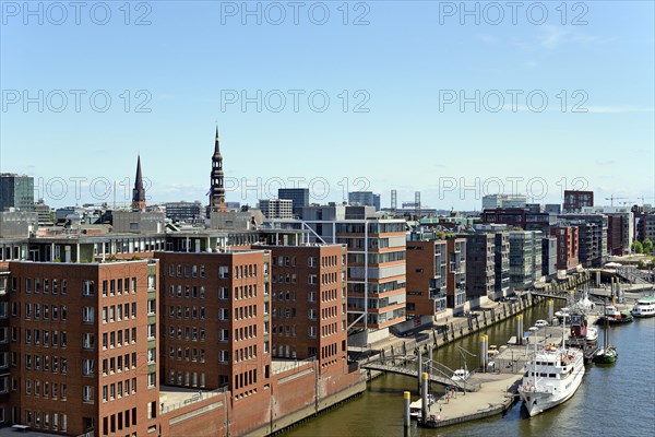 View from the Elbe Philharmonic Hall Concert Hall to the Hanseatic Trade Center