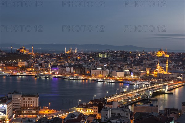 City view at dusk