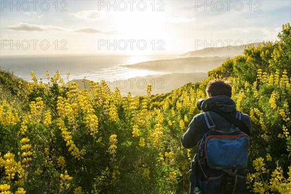 Young man photographed