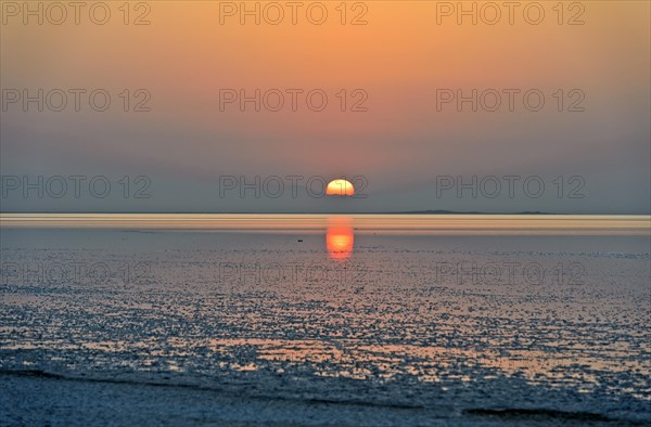 Sunrise over the Assale Salt Lake