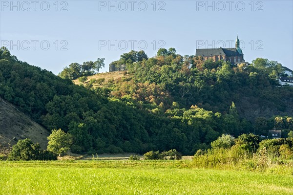 Schlossberg with castle ruins and collegiate church of St. John the Baptist