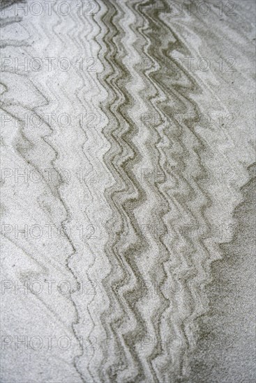 Wave pattern in the sand