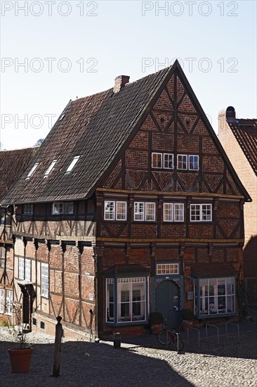 Historic two-storey half-timbered house from 1632