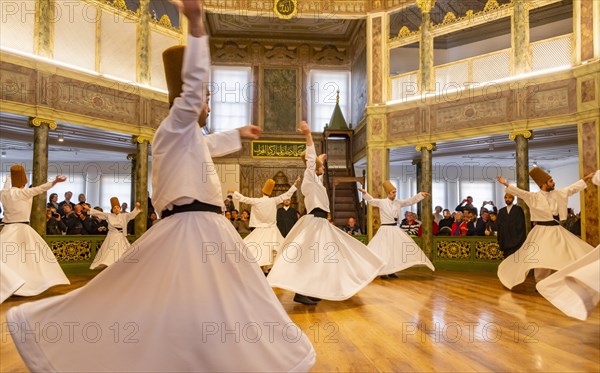 Dancing dervishes from the Sufi Mevlevi Order