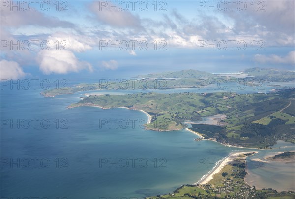 View over coast and sea