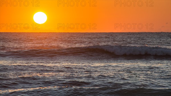 Sunset surf in the Gulf of Mexico