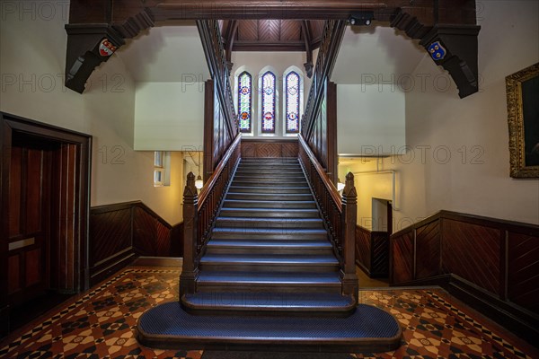 Stairs inside the old university building