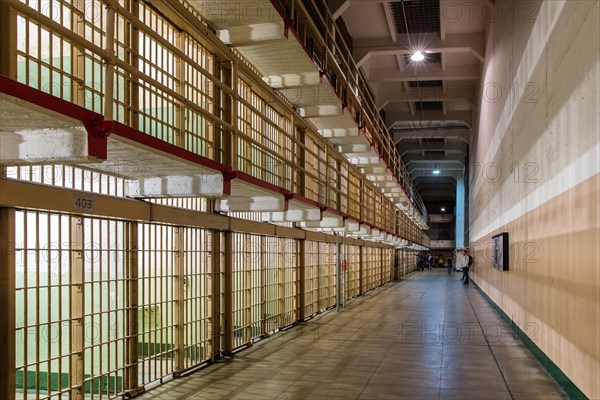 Prison cells in Alcatraz Prison