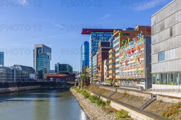 Ensemble of buildings at Medienhafen