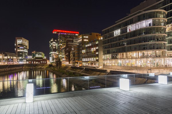 Ensemble of buildings at Medienhafen