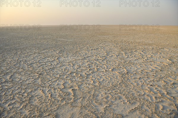 Wide plain of the Makgadikgadi Salt Pan