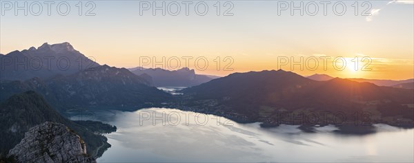 View from Schoberstein to Attersee and Mondsee