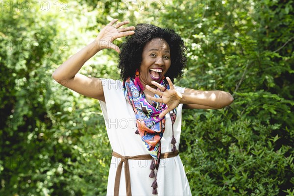 Portrait of a laughing