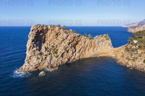 Peninsula Sa Foradada with rockhole