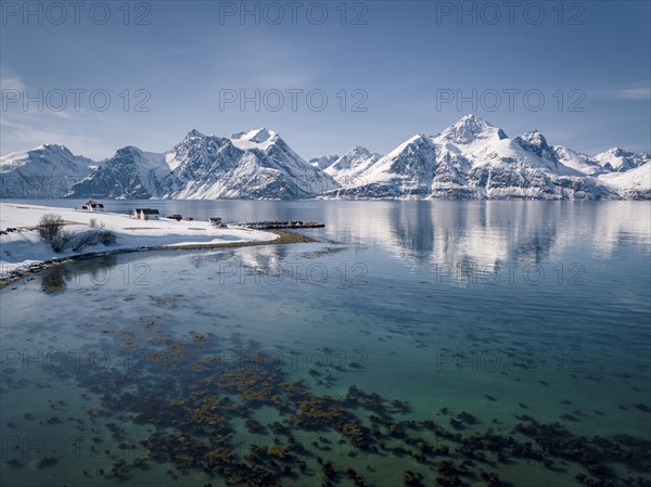 Snow-covered peaks of the Lyngen Alps