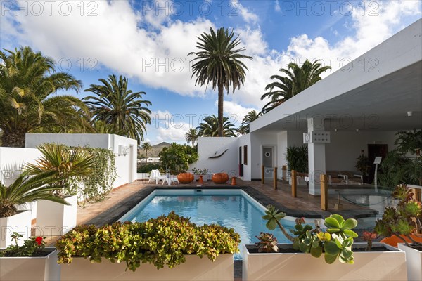 Swimming pool in the house-museum Cesar Manrique