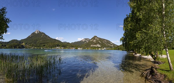 Bathing beach near Fuschl am See