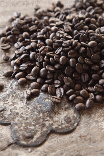 Roasted arabiga coffee beans