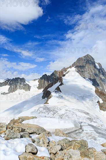 View from Altmann to Studerhorn and Finsteraarhorn