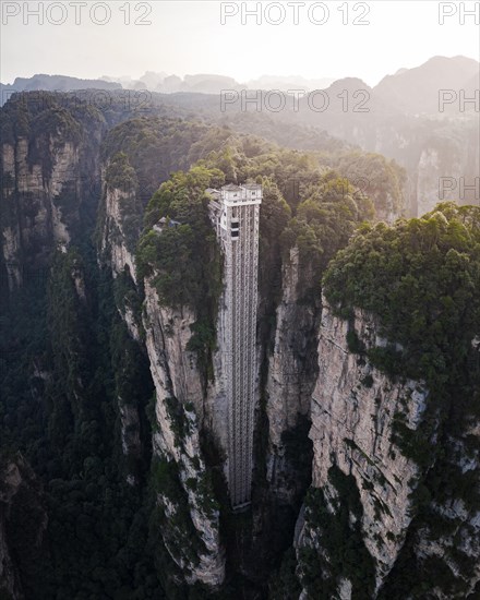 Highest outdoor elevator in the world