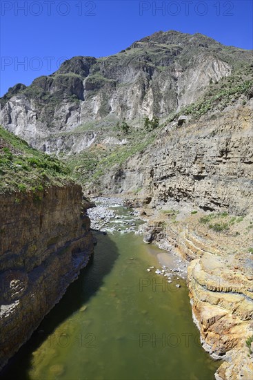 In the canyon of the Rio Colca