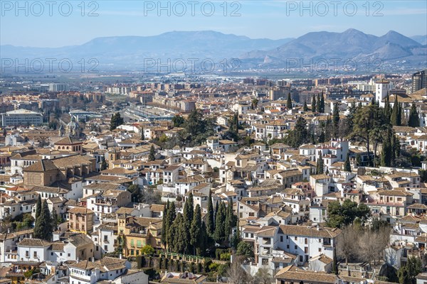 View from the Alhambra to Albayzin