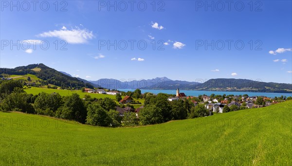 Weyregg am Attersee with Schafberg