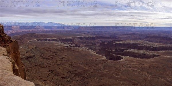 View from Grand View Point Overlook to erosion landscape