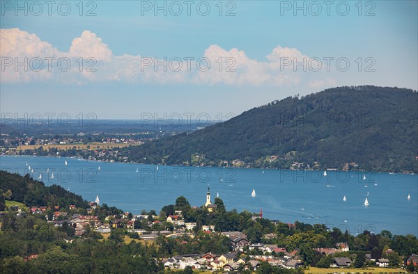 View from Kronberg to Attersee am Attersee